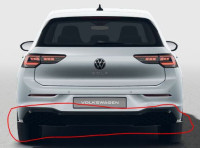 VW GOLF 8 in 8.5 R-LINE zadnji difuzer 5H6 807 568 N ORIGINAL VW NOVO