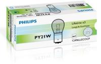 Žarnica PY21W Philips LongLife EcoVersion - PH12496LLECOCP (rumena)