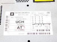 13255553 AUTORADIO OPEL ASTRA H 1.4 B 66KW 5M 5P (2008) RICAMBIO USATO