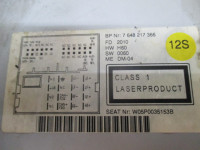 RADIO CD / OJACEVALNIK / IMETNIK HIFI OEM N. 5P0035153B ORIGINAL REZER