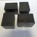 Pravokotna podložna guma višine 100 mm za avtoservisna dvigala