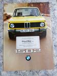 BMW 1502 (katalog-prospekt) YU 1976