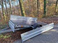 prikolica 250 x 140 cm zunanja mera kesona, 750 kg...