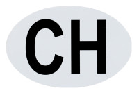 Avto oznaka magnet / nalepka Švica (CH - Confoederatio Helvetica)
