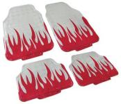 Avto tepih Beli/Plamen izgled (univerzal)