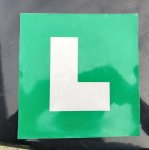 L tablica za vožnjo s spremljevalcem