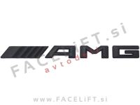 Mercedes AMG emblem (3D nalepka) črna (mat)
