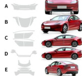 PPF sijajna zaščitna folija za Tesla Model 3 Highland | raztegljiva TP