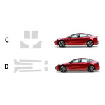 PPF zaščita pragov Tesla Model 3 Highland (2024+ ) | TPU folija za spo