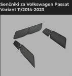 Senčniki VW Passat limuzina 2012-2023