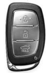 Silikonska zaščita za avto ključ SEL004 - Hyundai, črna