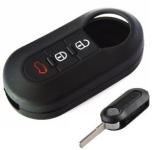 Silikonska zaščita za avto ključ SEL014 - Peugeot, črna