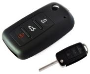 Silikonska zaščita za avto ključ SEL030 - Seat, črna
