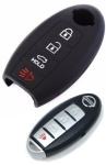 Silikonska zaščita za avto ključ SEL037 - Nissan, črna