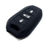 Silikonska zaščita za avto ključ SEL066 - Peugeot, črna
