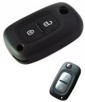 Silikonska zaščita za avto ključ SEL169 - Renault, črna