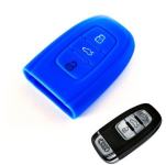 Silikonska zaščita za avto ključ SELM007 - Audi, modra