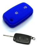 Silikonska zaščita za avto ključ SELM126 - Audi, modra