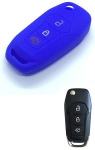 Silikonska zaščita za avto ključ SELM144 - Ford, modra