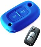 Silikonska zaščita za avto ključ SELM169 - Renault, modra