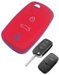 Silikonska zaščita za avto ključ SELR005 - Audi, rdeča
