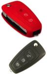 Silikonska zaščita za avto ključ SELR017 - Ford, rdeča
