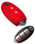 Silikonska zaščita za avto ključ SELR026 - Nissan, rdeča
