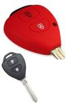 Silikonska zaščita za avto ključ SELR036 - Toyota, rdeča