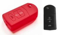 Silikonska zaščita za avto ključ SELR041 - Mazda, rdeča