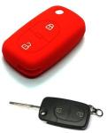 Silikonska zaščita za avto ključ SELR126 - Audi, rdeča