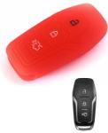 Silikonska zaščita za avto ključ SELR143 - Ford, rdeča
