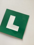 Tablica L (L plate) za vožnjo s spremljevalcem