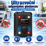 Ultrazvočni odganjalec glodalcev za avto z baterijo - NAJNIŽJA CENA*