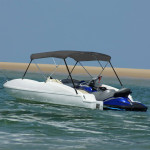 vidaXL Bimini tenda s 3 loki antracitna 183x180x137 cm