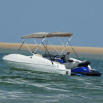 vidaXL Bimini tenda s 3 loki in stranicami 183x(154-167)x137 cm