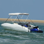 vidaXL Bimini tenda s 3 loki in stranicami 183x(170-182)x137 cm
