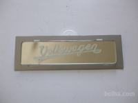 vw hrošč steklen pokrov odprtine za radio z napisom vw