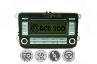 Avtoradio Volkswagen RCD 300 srebrn Original