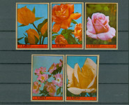 Ajman 1972 flora vrtnice VI serija MNH**