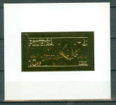 Fujeira 1969 vesolje neperf. blok z znamko 77B MNH** 5% Michela