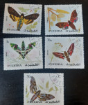 Fujeira, celotna serija vešče, metulji, insekti
