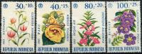 INDONEZIJA 1965 RASTLINE FLORA CVETJE ** Mi 499/502 ** serija (39)