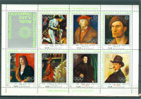 Jemen YAR 1972 umetnost slikarstvo serija v bloku MNH** 6% Michela