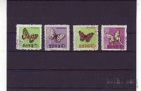 KOREJA - METULJI - serija 4 znamke* - (msmk)