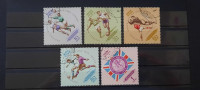 nogomet - Mongolija 1966 - Mi 420/424 - serija, žigosane (Rafl01)
