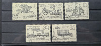 poštna zgodovina -Rusija 1987 -Mi 5742/5746 -serija, žigosane (Rafl01)