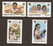 SEJŠELI 1979 LETO OTROKA UNICEF ORGANIZACIJE ** Mi 443/446 serija (77)