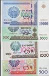 BANK. ŠE 500-1999,1000-2001,5000-2013, SUM (UZBEKISTAN)UNC