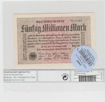 BANK. 50000000 50 MILL MARK  P109b/2.BX-V.TISK KROGCI(NEMČIJA)1923.UNC