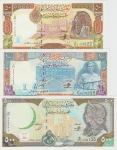 BANKOVEC 50,100,500 POUNDS P107,P108,P110a (SIRIJA SYRIA)1998,UNC